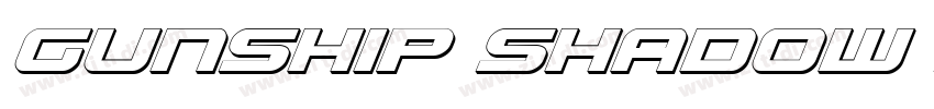 Gunship shadow Ital字体转换
